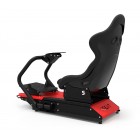 Rseat S1 Black Seat / Red Frame Racing Simulator Cockpit